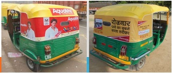 Chandigarh Auto Rickshaw Advertising agency in Chandigarh,Auto Advertisement Rates,Transit Media Rates